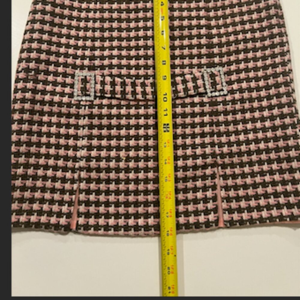RUTH Retro Barbie Tweed Chanel Style Suit SET/ Pink Gray White / Size 2 - Picture 12 of 15